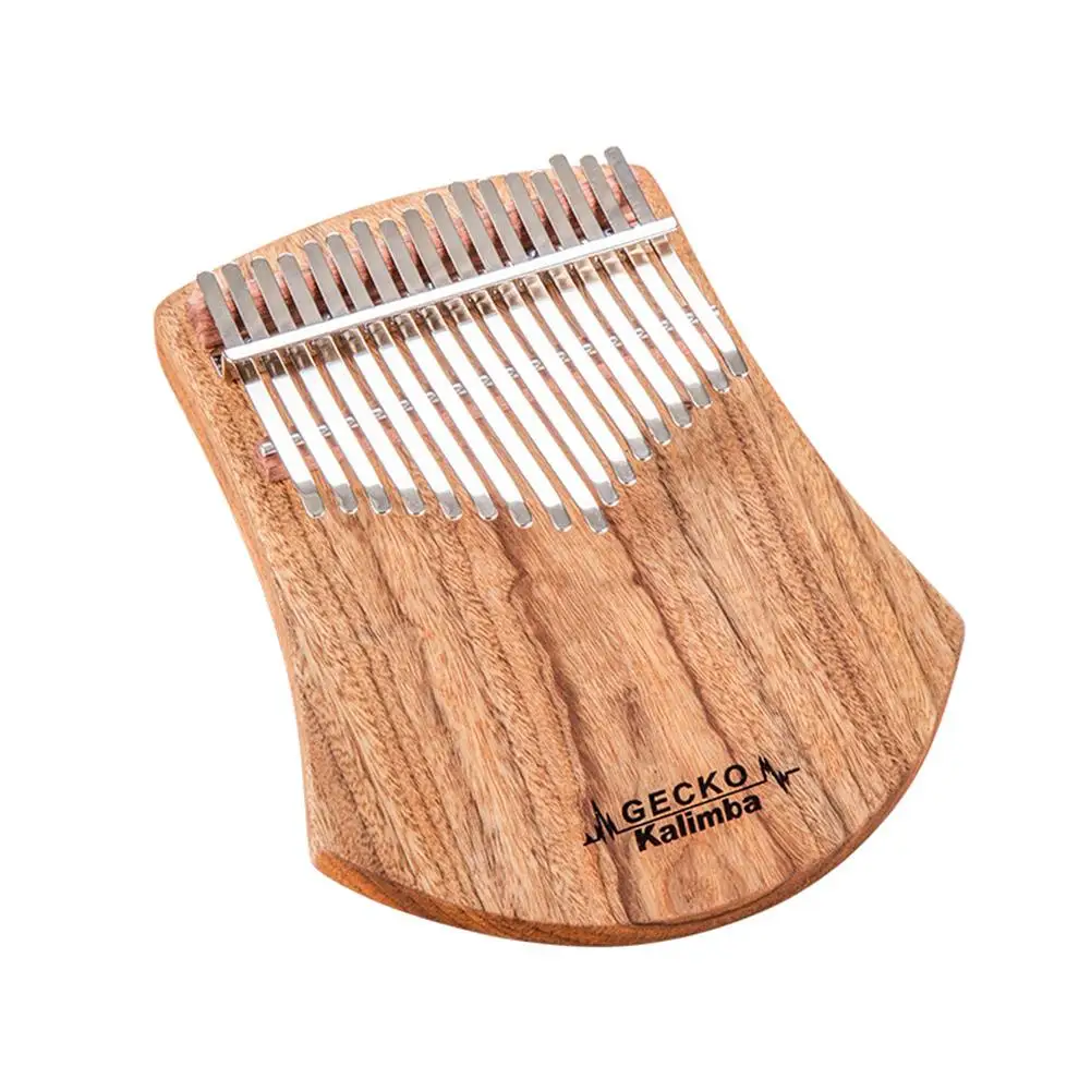 [kit completo] kalimba di marca gecko in legno di canfora 17 note