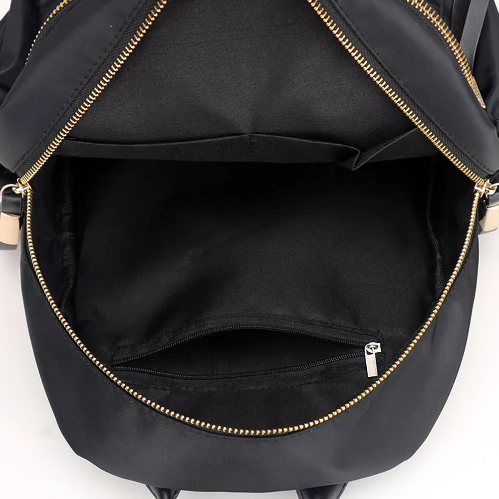 Высококачественный нейлоновый рюкзак из ткани Оксфорд, женский рюкзак, сумка для колледжа, повседневный водонепроницаемый рюкзак для девочек-подростков, черный рюкзак