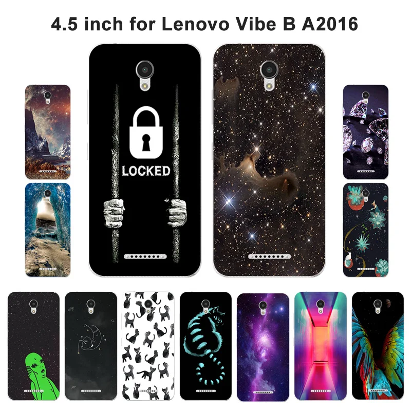 Мягкий чехол для телефона Lenovo Vibe A2016A40 A Plus A1010 A20 A1010a20 задняя крышка с рисунком