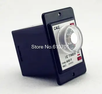 

AH2-Y 0-1 second Power on delay timer time relay panel & PF083A Socket Base 12V/24V/110V/220V Please tell us the voltage !
