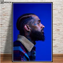 Плакаты и принты R.I.P Nipsey Hussle плакат Рэппер хип-хоп музыка звезда холст картина стены Искусство Картина гостиная домашний декор