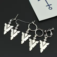 Pendientes Vintage KPOP DNA Korean V Stud Pendientes para Mujer de Moda acero geométrico para mujeres Brincos Pendientes hombres