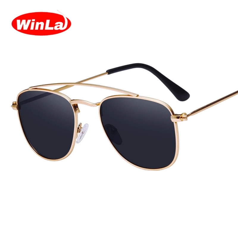 Winla 100% Polarized Sunglasses Unisex Metal Double Beam Design Mirror ...
