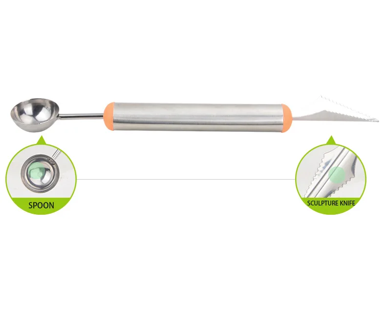 Creative fruit tool for sculpture & ballerer DIY fruit homemade kitchen helper Creative fruit tools for children Stainless steel (4)