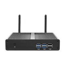 Mini PC Intel Core i3 4010Y i5 4200Y i7 4610Y Windows 10 8GB RAM 240GB SSD 300Mbps WiFi Gigabit Ethernet HDMI VGA 6*USB Fanless