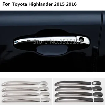 

Car Body Cover Protect Stick Frame Lamp Trim Stainless Steel Door Handle For Toyota Highlander 2015 2016 2017