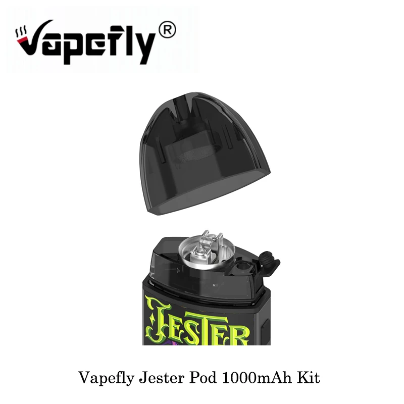 Электронная сигарета Vapefly Jester Pod 1000 мАч комплект DIY Edition 2,0 мл картридж 1.4ohm 0.5ohm сетка/1.0ohm катушка Vape испаритель маленький вейп