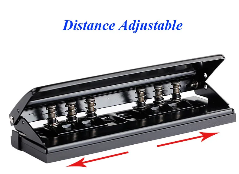 6-дырочный Стандартный Дырокол Регулируемый Дырокол ручной работы вкладыш и пуля журнал внутренняя страница черный 6 листов емкость тиснение