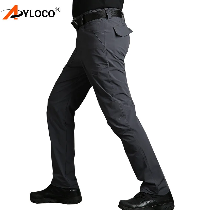 AYLOCO Для мужчин летние тактические брюки Для мужчин быстросохнущая брюки-карго военный активное Повседневное брюки армейская брюки
