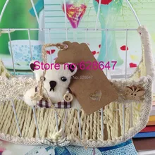 Крафт бирка чистая коричневая Крафтовая бумага неразмеченная карта ручная нарисованная бирка маркированная карта Цветок голова прямоугольник