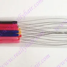 12 шт./упак. пластиковые hanle Тяговая петля для нити микро кольцевые инструменты/нано-Кольца для волос инструменты для наращивания