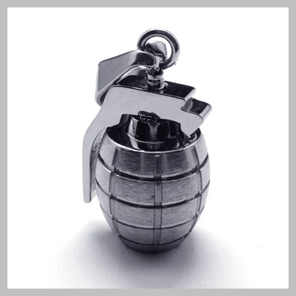 

Stainless Steel 23x14mm Grenade Shaped Charm Pendant Fashion and Funny Pendants FP003