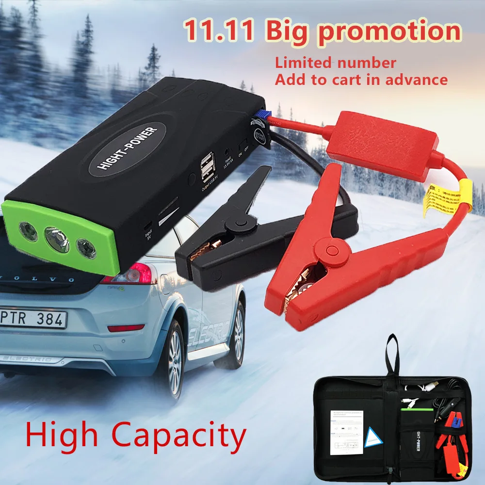 

12V Multi-Function capacity Mini Portable Car Emergency Power Supply for Car Jump Starter Power Bank Starting Laptop High Power