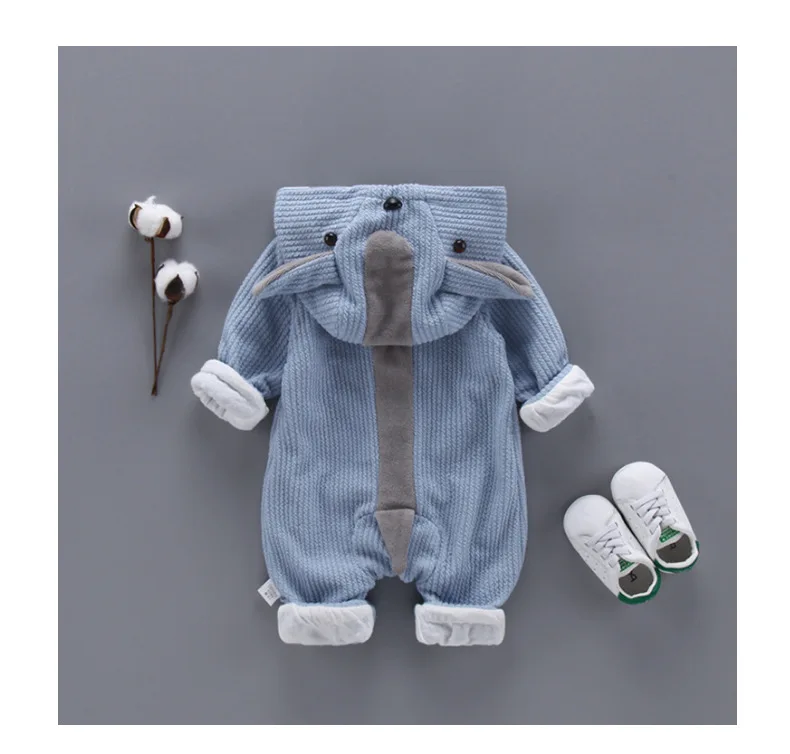 Spring Autumn Baby Girls Boys Rompers Cartoon Cute Outfits Hooded Jumpsuits Newborn Clothes Infant Clothing Bebe Menino Macacao