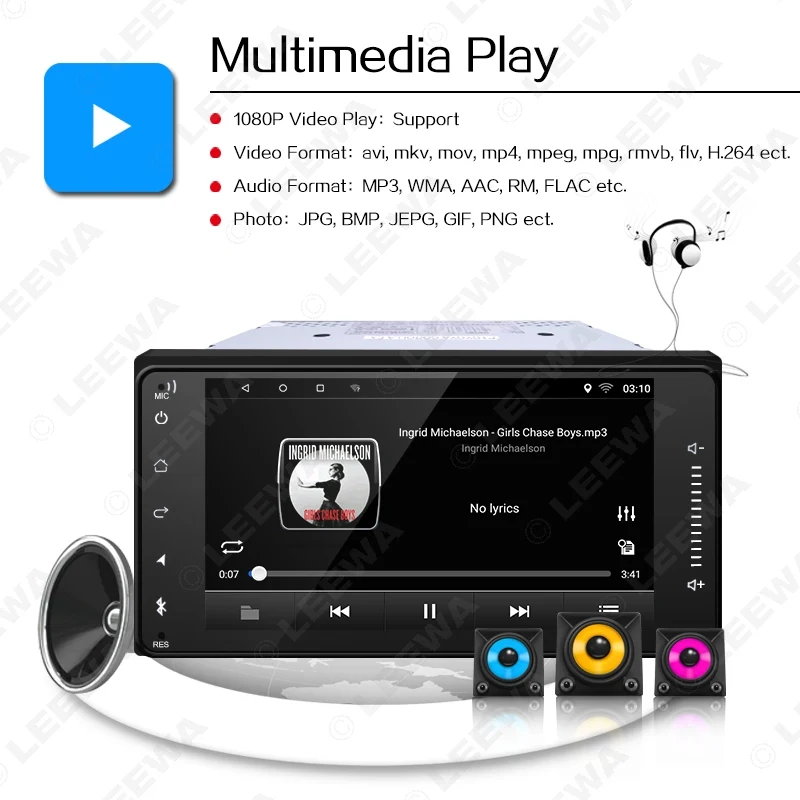 Flash Deal LEEWA 7inch Short Case Android 6.0 Quad Core Car Media Player With GPS Navi Radio For Toyota Universal 2DIN RAV4/Corolla/HILUX 6