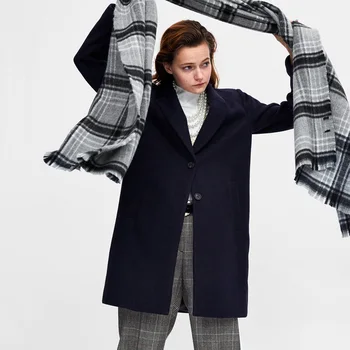 

[BQACCES] 2018 New Winter Thick Warm Cashmere Like Scarves Women Tartan Plaid Acrylic Long Scarf Shawl Wraps Brand High Quality