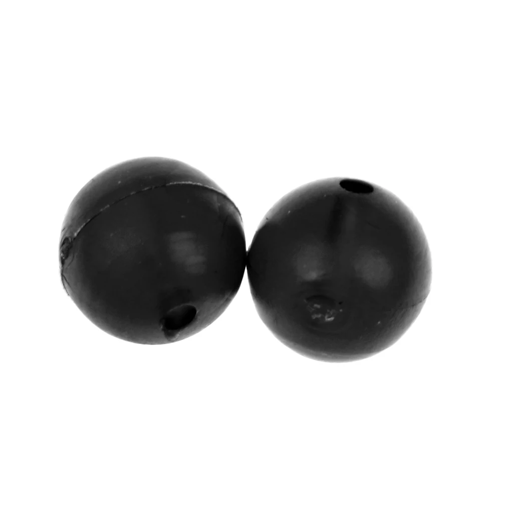 50 Pieces Round Soft Carp Fishing Rubber Bead Terminal End Tackle Fishing Bean Rig Accessories 