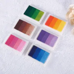 Новый высокое качество красочные DIY Craft Чернила Pad резиновая Марки для Ткань дерево Бумага Свадьба #228661