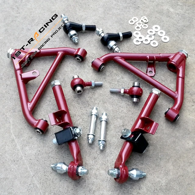 For NISSAN S13 S14 S15 180SX 300ZX FRONT REAR LOWER CONTROL ARM red