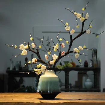 

Jingdezhen Modern New Chinese Ceramic Vase Creative Living Room TV Wine Cabinet Bogu Home Simple Decoration Ornaments Vase 30