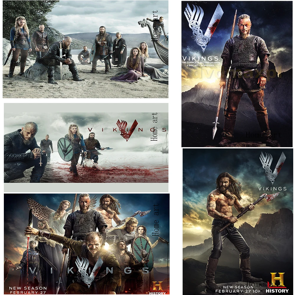 Vikings плакат четкое изображение наклейки на стену украшение дома хорошее качество