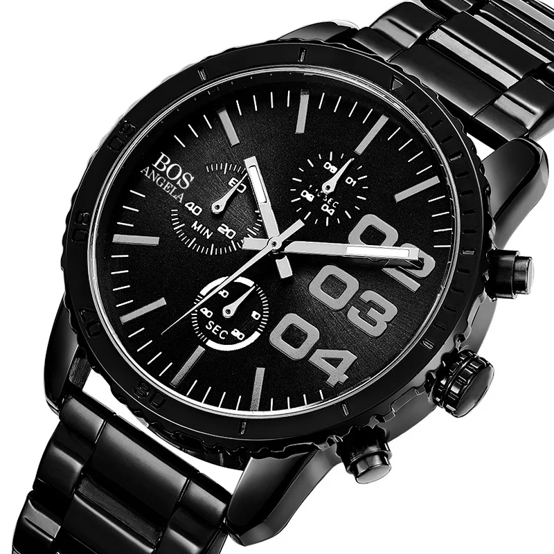 Men Sport Watch Chronograph Steel Quartz Army Military Watches Waterproof Clock Men Top Brand Luxury Male Relogio Masculino