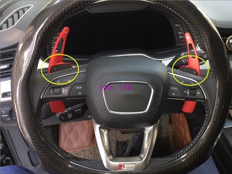 5 цветов алюминиевый сплав Автомобильный руль весло Shift Shifters украшение