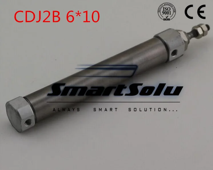 

Free Shipping Single Acting Type Mini Air Cylinder CDJ2B6-10 Bore 6mm Stroke 10mm Model CDJ2B 6-10 6X10 6*10 6-10mm