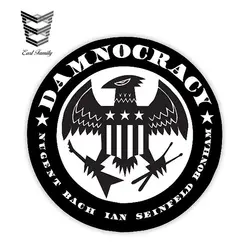 EARLFAMILY 12 см X см 12 см Damnocracy стикеры окна автомобиля грузовик двери бампер наклейка виниловая забавная наклейки для японский автомобилей