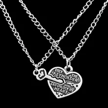 Vintage Heart Lock Key Lover “only The Keyholder Can Unlock My Heart” Couple Necklace Lover Gift Valentines Gift