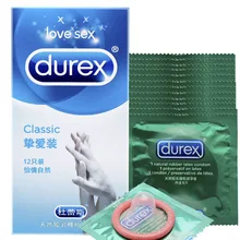 Durex Classic Ultra Thin Lubricant Soft Condom Natural Latex Rubber Condoms for Men Penis Sleeve Sex Toys For Men Sex Products