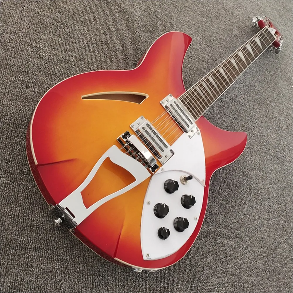 

Custom Shop,12 Strings 330 Model,Ricke,CS Color Top Hollow Body, Free Shipping