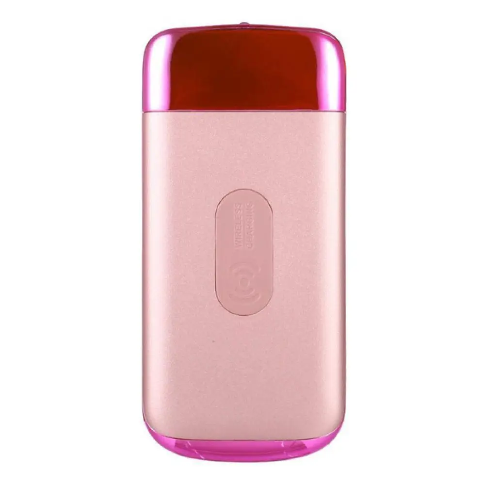 30000 мАч Беспроводное зарядное устройство для мобильного телефона внешний аккумулятор портативное зарядное устройство QI для iPhone XS Max 8 Xiaomi - Цвет: pink