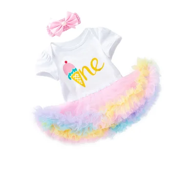 

Fashion Girls Newborn Infant Summer Birthday Baptism Clothes Set Lace Tutu High Quality Cotton Soft Kids Girl 0-24M Outfits