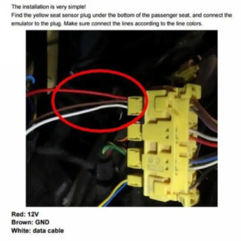 JXLCLYL Seat Occupancy Occupation Sensor SRS Emulator for Mercedes Benz Type6