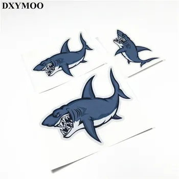 

3 sizes Fish Shark Water Sports Diving Car Stickers Motorcycle Helmet Bike Decal Vinyl Bumpers