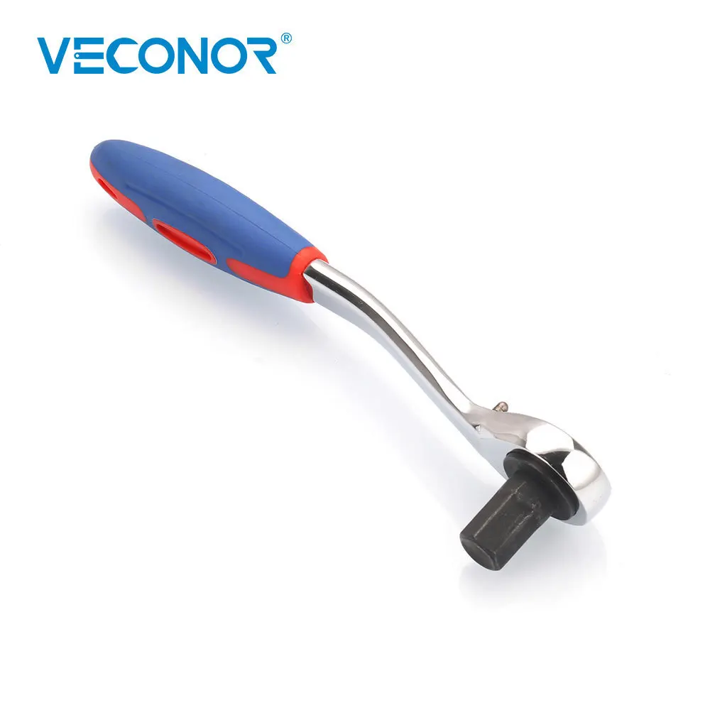 Reversible Ratchet Llave hexagonal con mango agarre Llave interior hexágono perno Llave 10mm 12mm