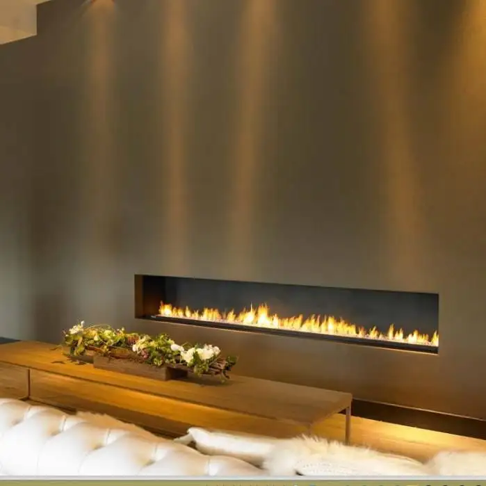 On Sale 72 Inch Smart Ethanol Fireplace With Remote Control Wall Insert