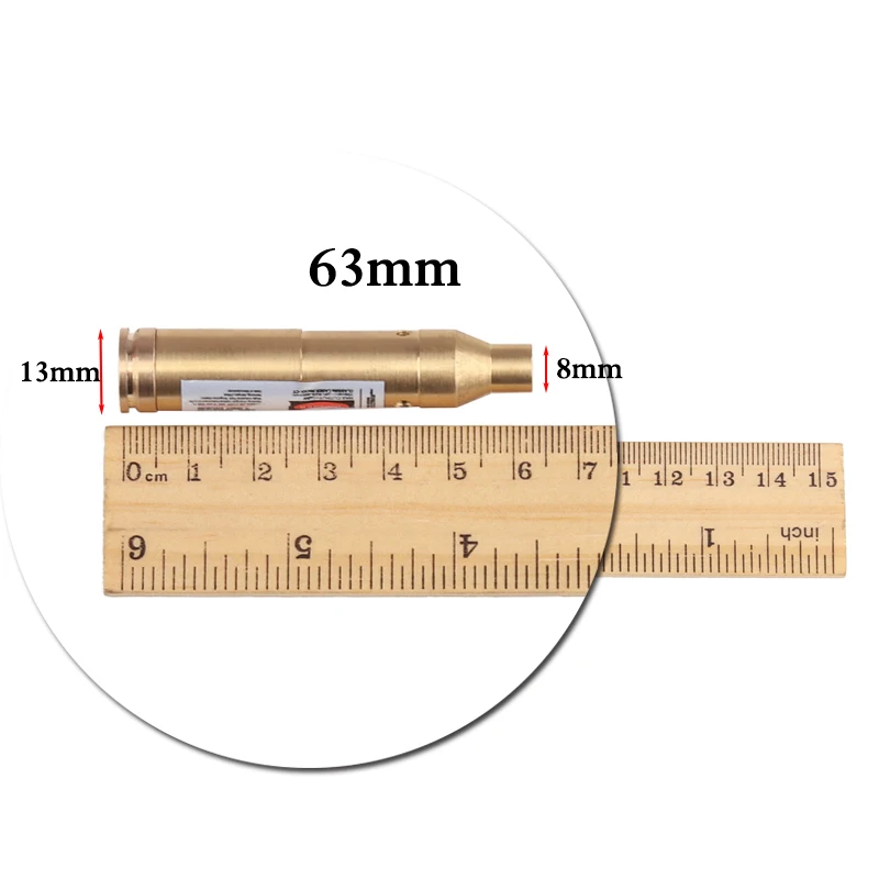 Высококачественный латунный TLZ 7 мм Калибр лазерный картридж Диаметр Sighter латунный лазерный прицел красного цвета Бесплатная доставка