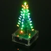 Arbre de noël en acrylique avec lumière LED colorée, facile à fabriquer, avec Module de Kit d'apprentissage électronique de musique ► Photo 3/6