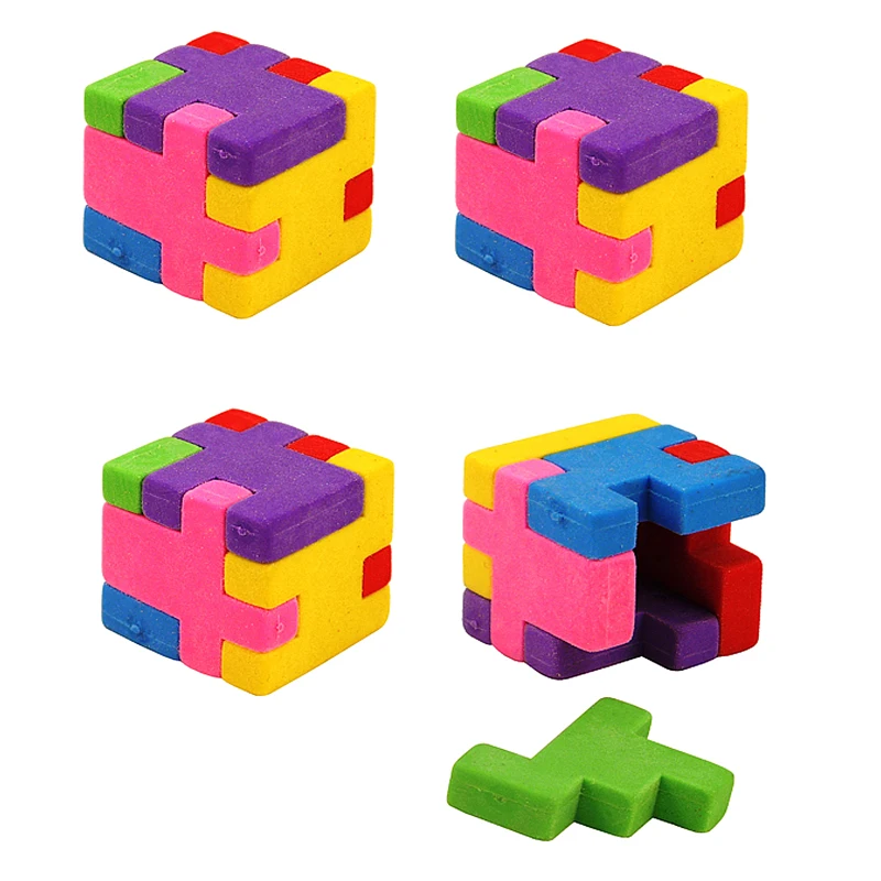 Childrens Birthday Gift School Supplies 23010103 ECENCE 15x Cube Eraser Eraser