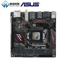 Asus Z170I PRO игровая Intel Z170 оригинальная б/у настольная материнская плата LGA 1151 Core i7/i5/i3/Pentium/Celeron DDR4 32G Mini-ITX