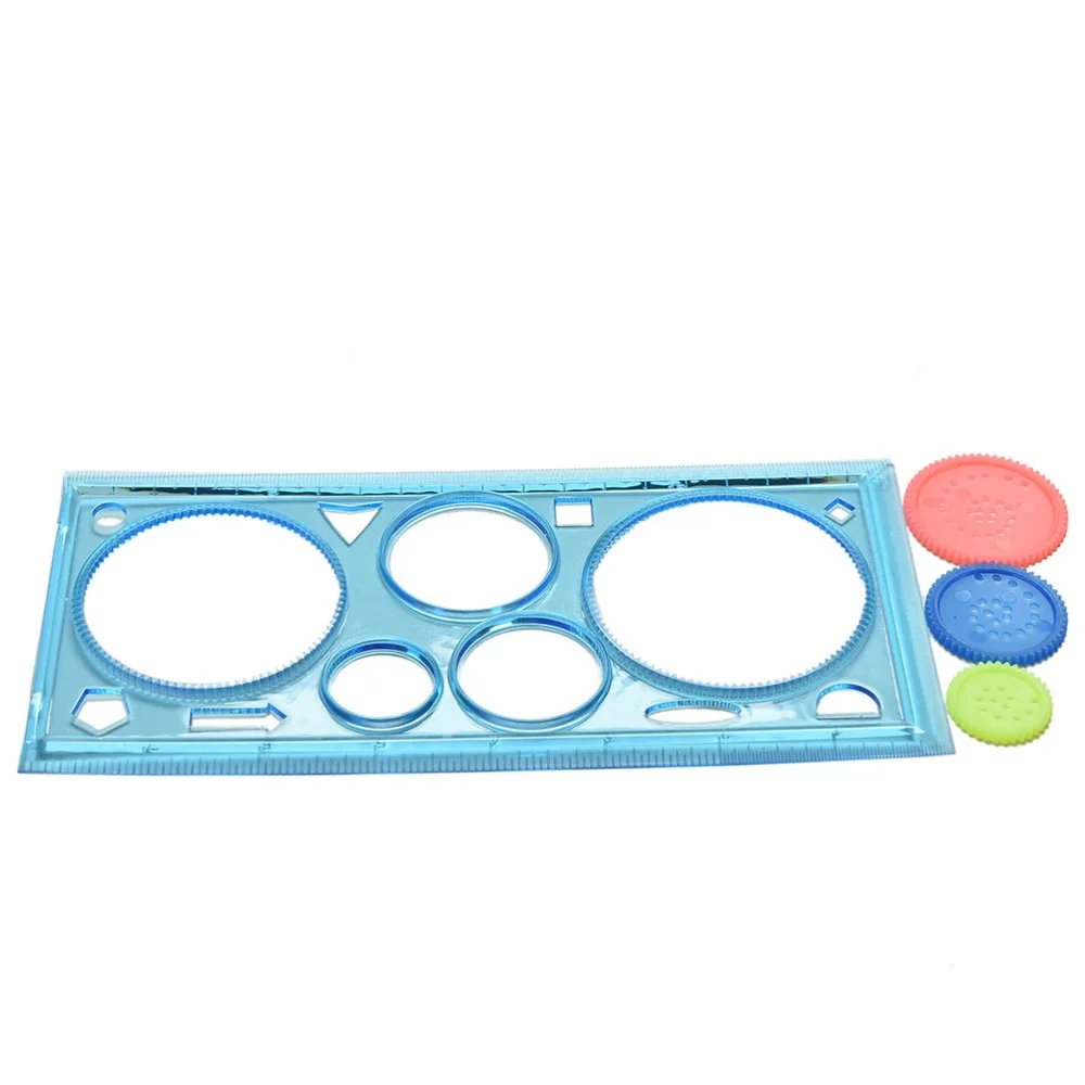 1pc Creative Spirograph Geometric Ruler Drafting Tools Stationery For