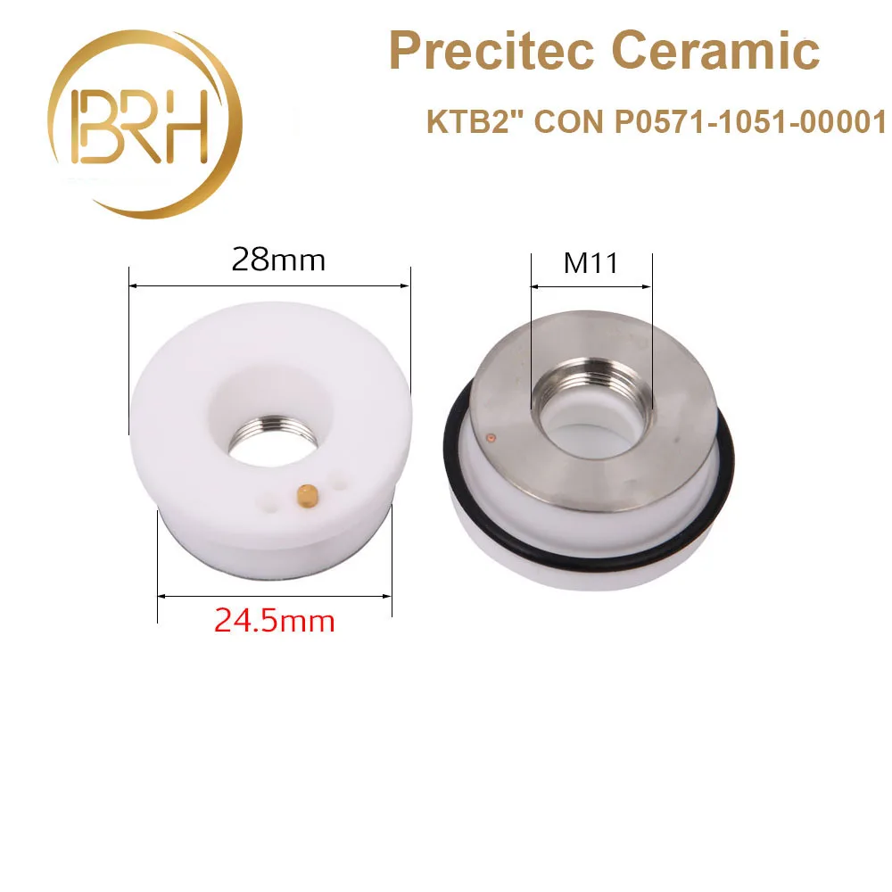 BRH Precitec/WSX керамические насадки держатель KTB2 CON P0571-1051-00001 для Precitec HSG волоконная Лазерная режущая головка