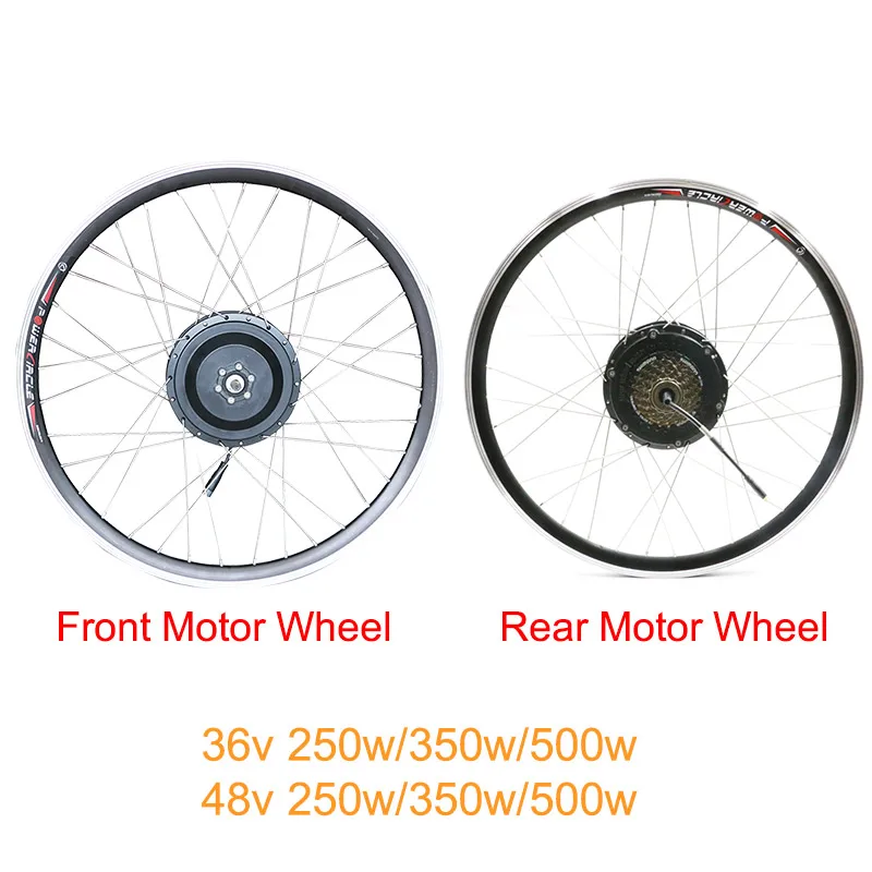 Комплект для электрического велосипеда 36 В/48 В, высокоскоростное моторное колесо 2" 24" 2" 700C, Бесщеточное зубчатое колесо для электрического велосипеда, комплект для преобразования