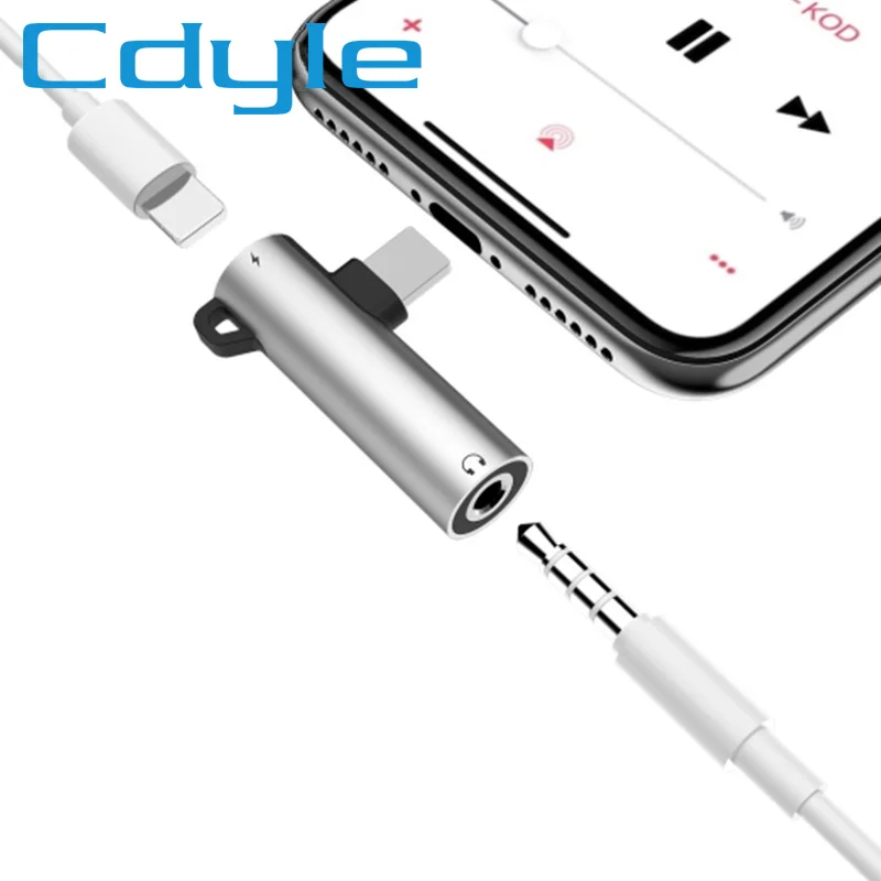 

otg for Lightning to 3.5mm Jack Earphone for adaptador iphone 7 x Adapter Audio Splitter for Apple iphone 7 Plus 8 Plus Adapter