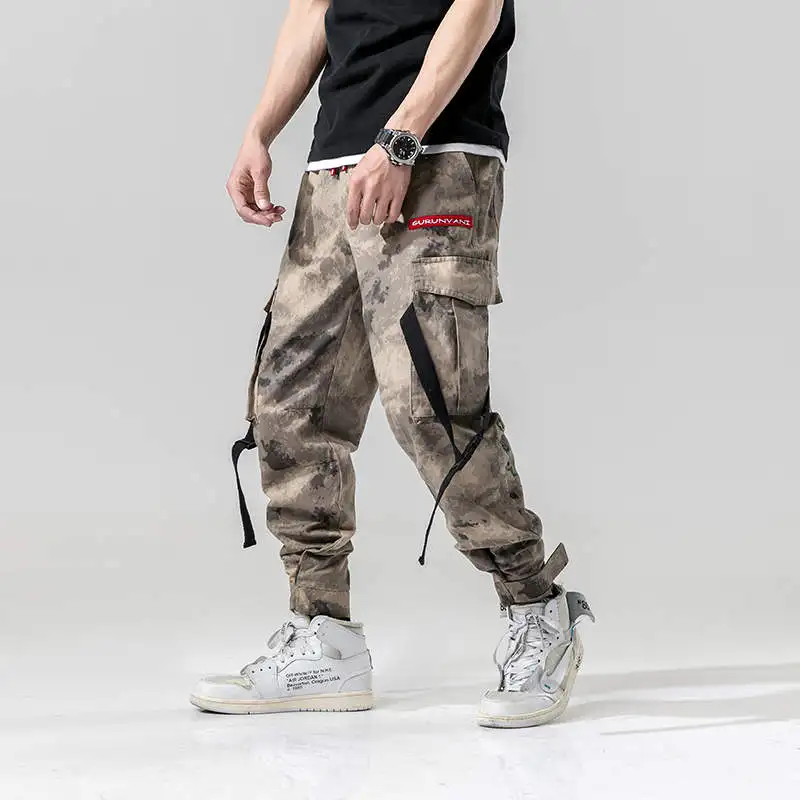 SingleRoad Camouflage Pants Men 2019 Hip Hop Trousers Side Pockets Joggers Streetwear Male Casual Cargo Harem Pants Sweatpants