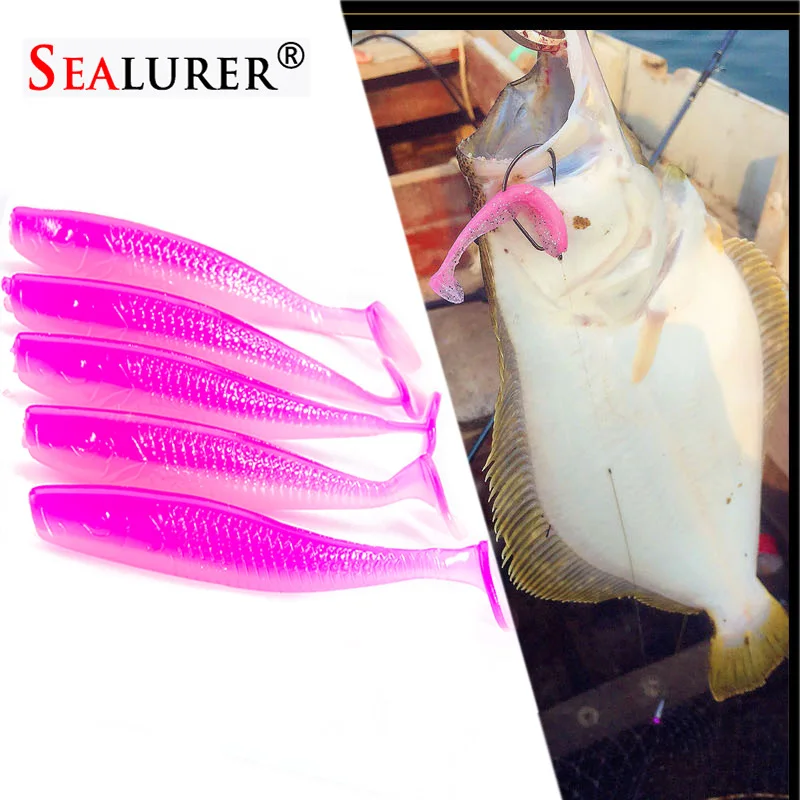 SEALURER Saltwater Fishing Lure Shad Soft Bait 5pcs/set 7cm2.7g Isca