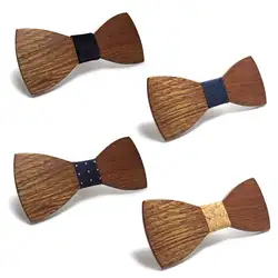 Винтажная деревянная бабочка мужской деревянный галстук-бабочка Галстуки бизнес бабочка галстук вечерние галстуки для мужчин