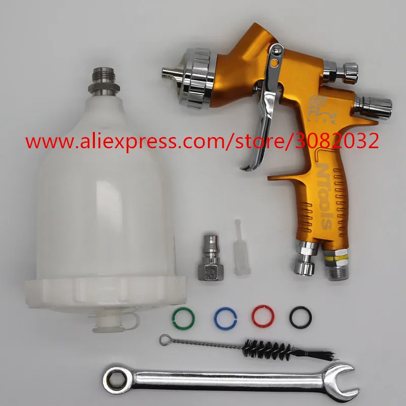 Профессиональный пистолет распылитель Gti Pro Lite Black Paint ing GUN T110/TE20 1 3/1 8 мм на водной